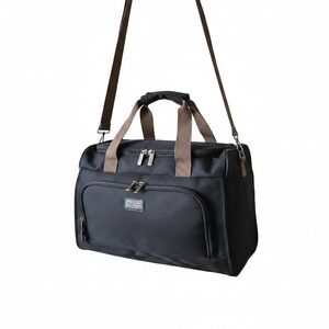Chaps Voyager Collection 16"Deluxe Satchel Black Duffel Carry On Travel Bag Gym